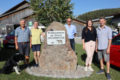Besichtigung am Heuberger-Hof.