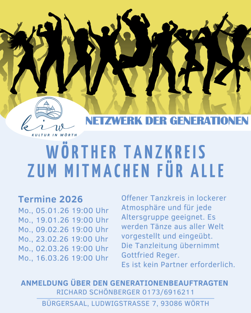 Plakat Tanzen für alle in Wörth.