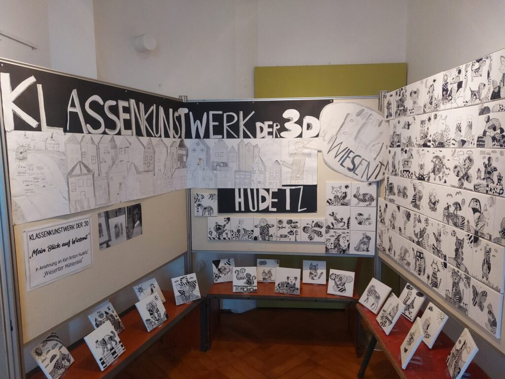Bilder - Klassenarbeit Blick auf Wiesent - aus der Ausstellung im Hudetzturm