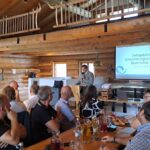 Zweckverbandsvorsitzender Florian Obermeier beim Dialogabend zur Schwammregion Vorderer Bayerischer Wald