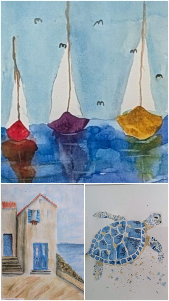 Sommermalkurs Fotocollage Anke Aschenbrenner.
